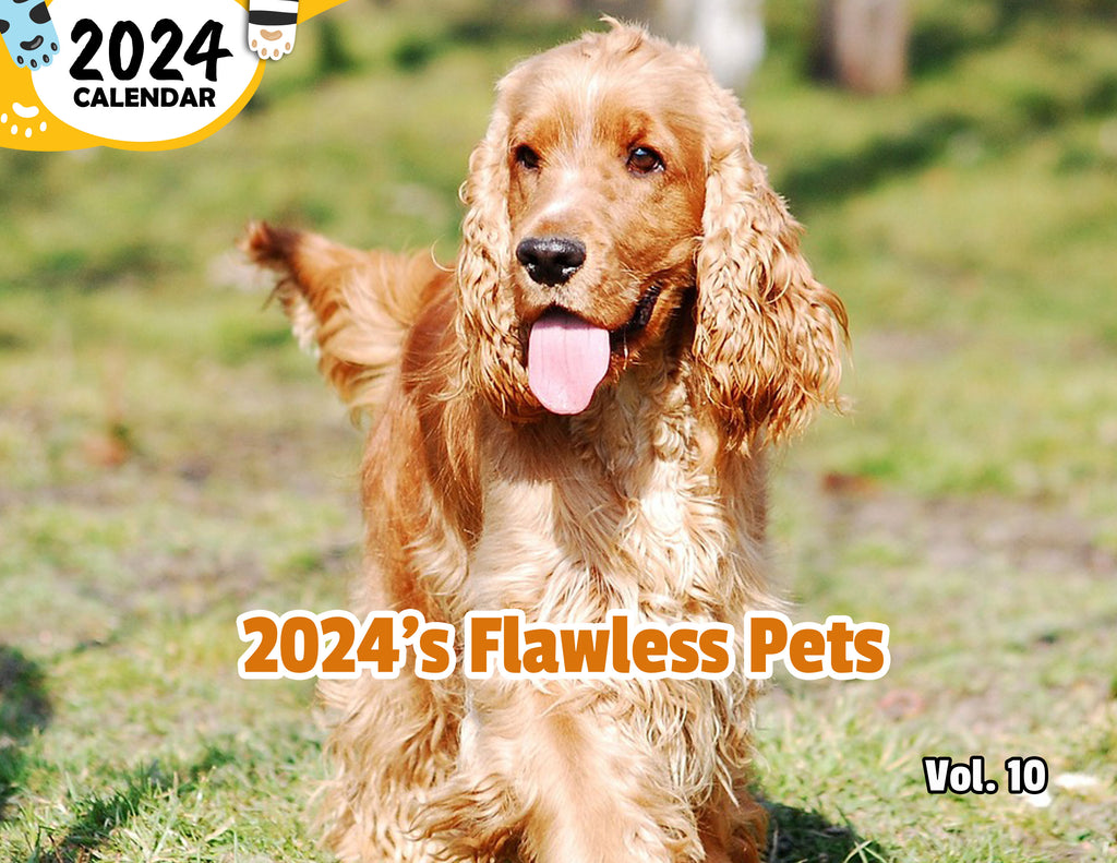 2024's Flawless Pets Volume Ten: 2024 Wall Calendar (Published)