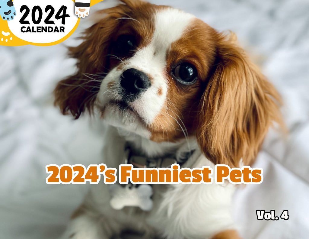 2024's Funniest Pets Volume Four: 2024 Wall Calendar (Published)
