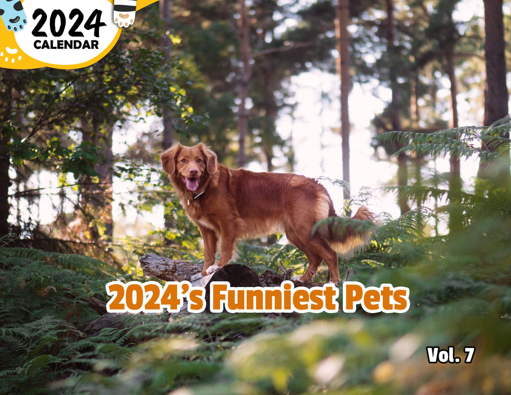 2024's Funniest Pets Volume Seven: 2024 Wall Calendar (Published)