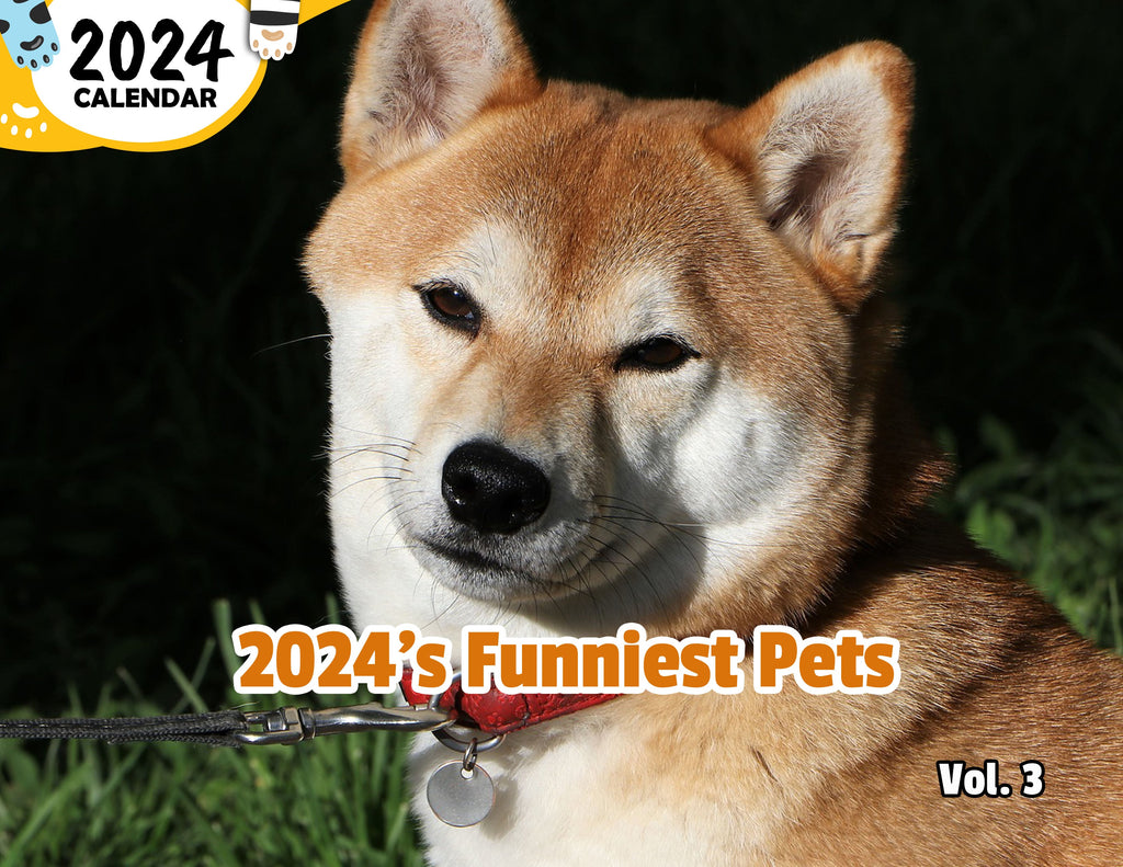 2024's Funniest Pets Volume Three: 2024 Wall Calendar (Published)