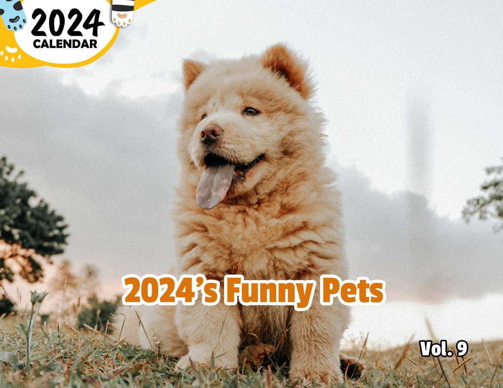 2024's Funny Pets Volume Nine: 2024 Wall Calendar (Published)