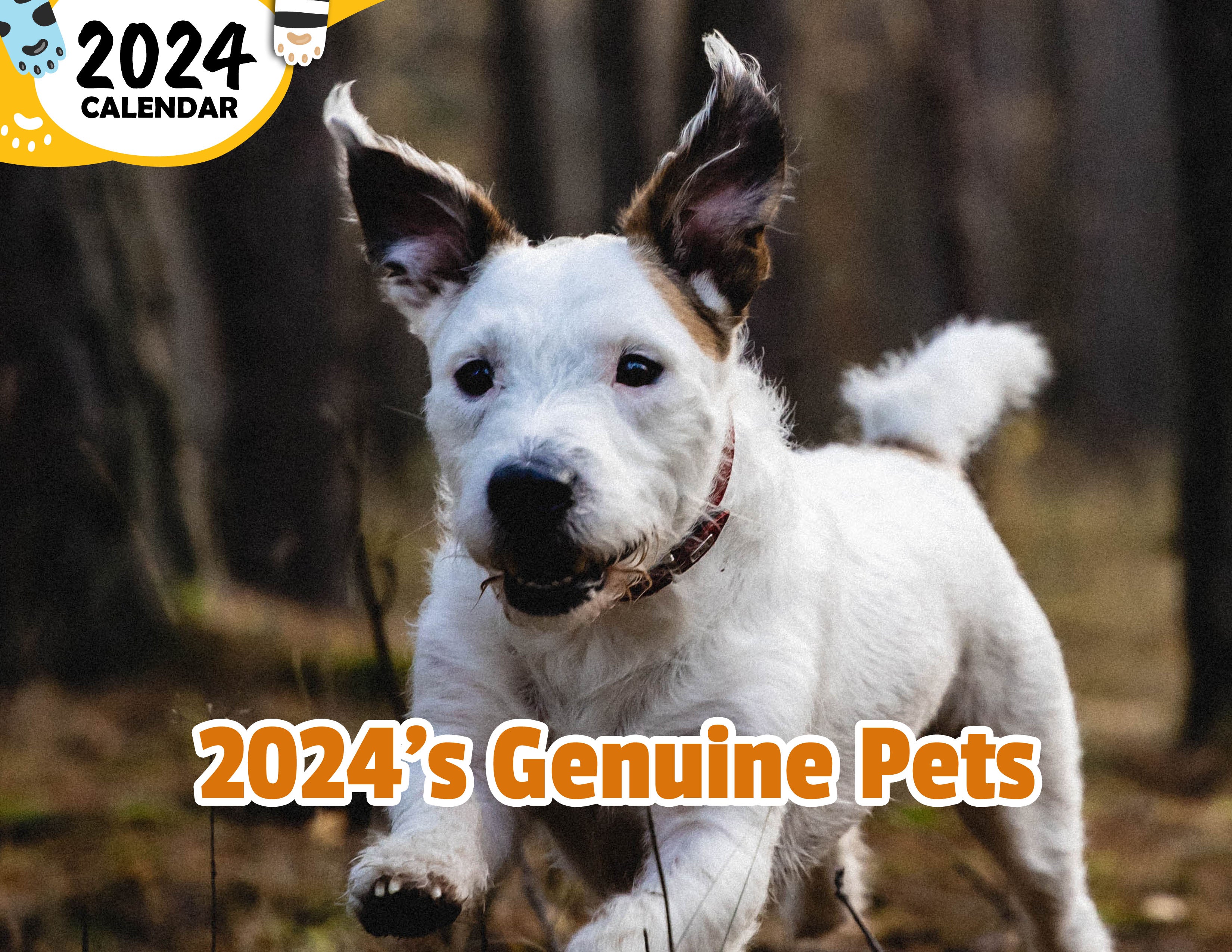 2024's Genuine Pets: 2024 Wall Calendar (Published)
