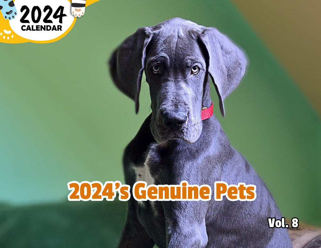 2024's Genuine Pets Volume Eight: 2024 Wall Calendar (Published)