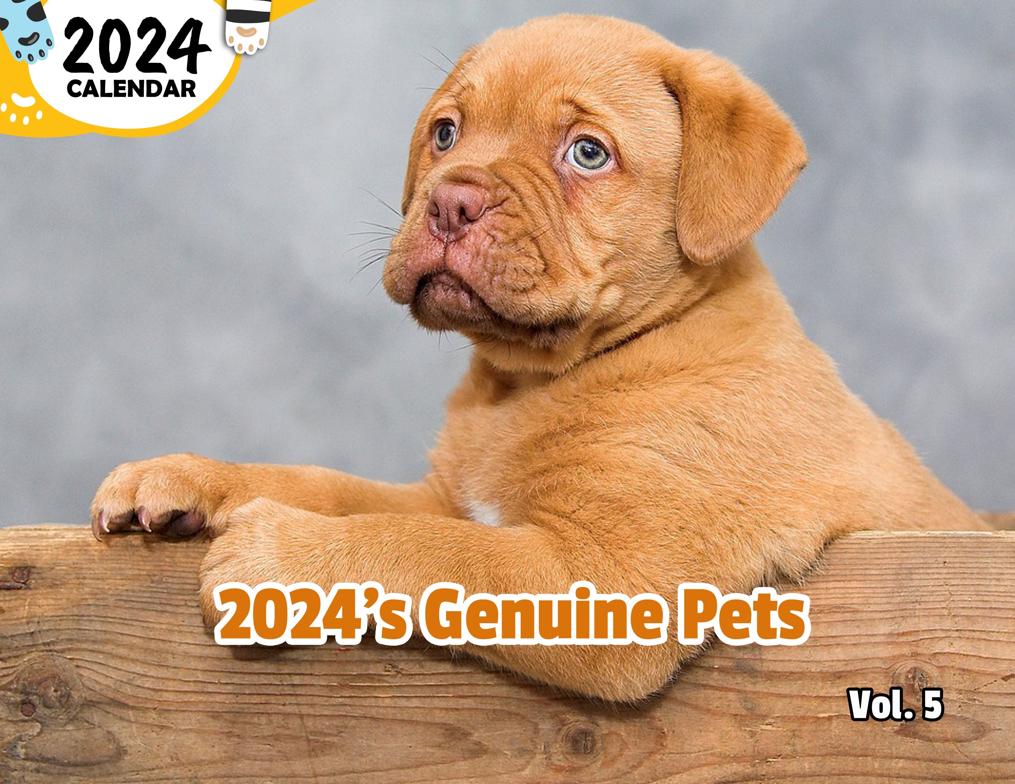 2024's Genuine Pets Volume Five: 2024 Wall Calendar (Published)