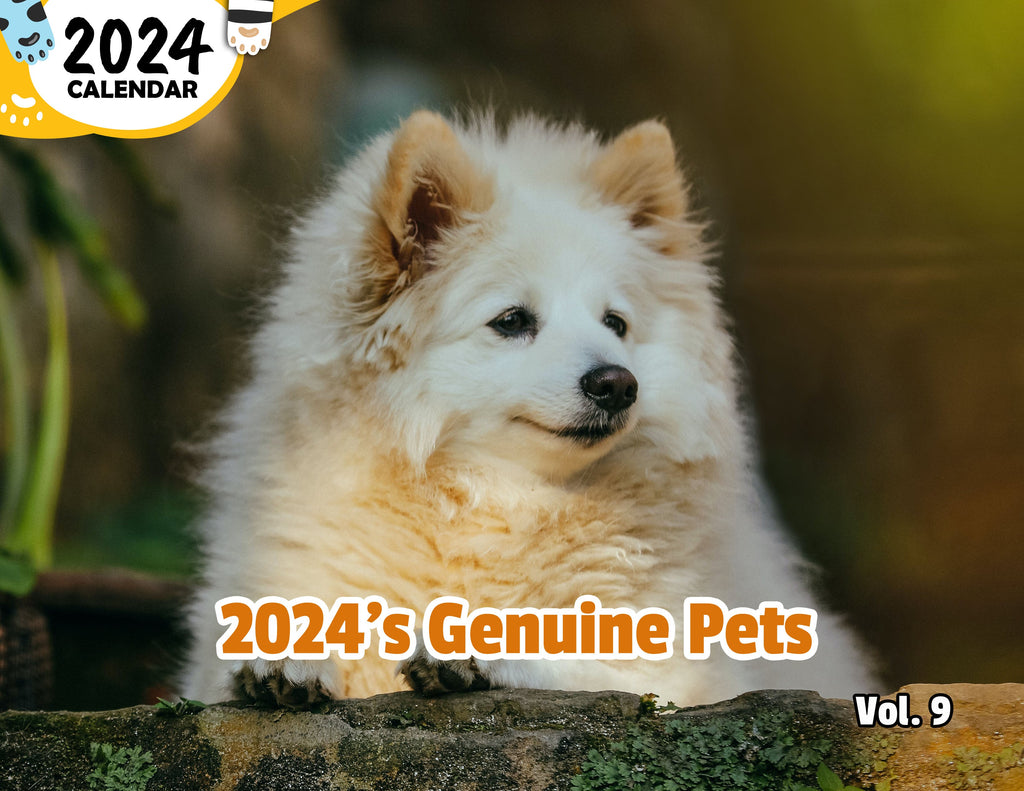 2024's Genuine Pets Volume Nine: 2024 Wall Calendar (Published)