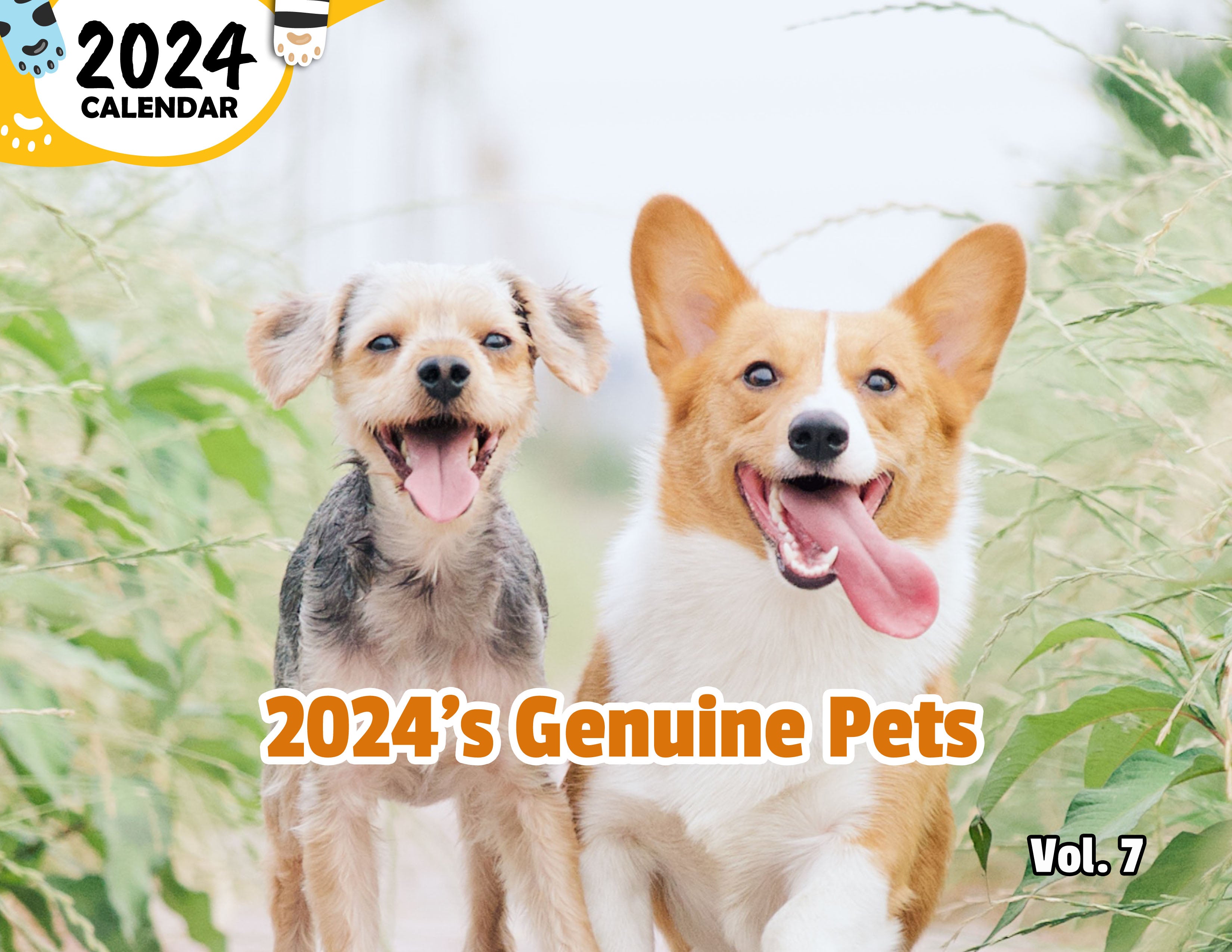 2024's Genuine Pets Volume Seven: 2024 Wall Calendar (Published)