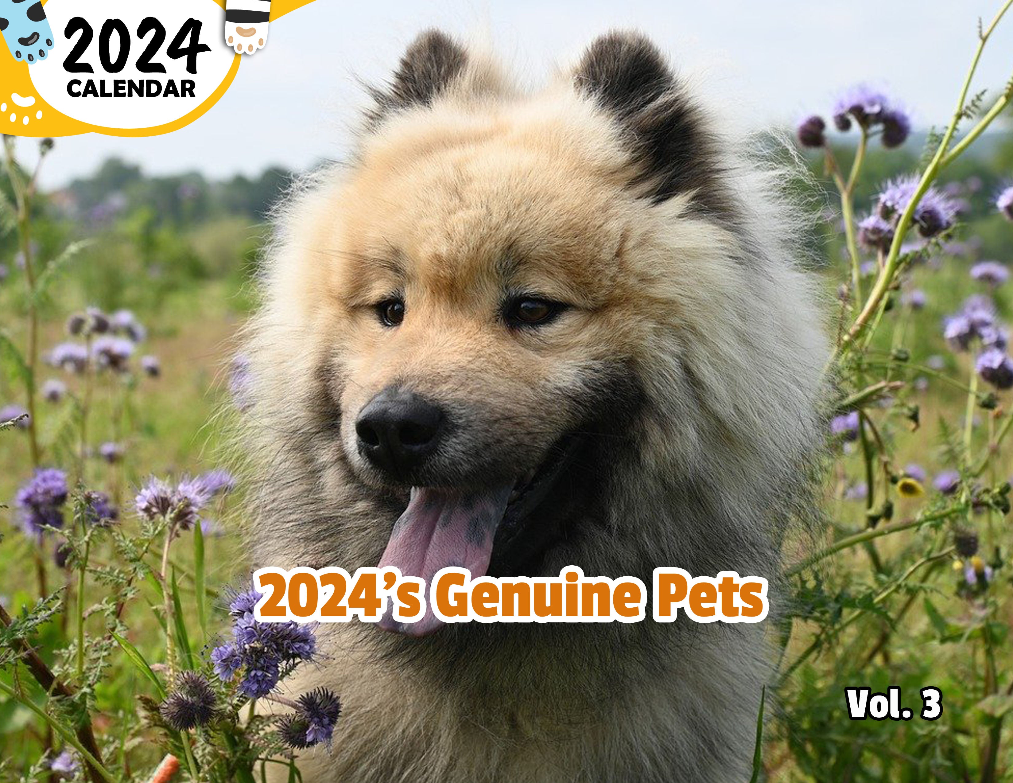 2024's Genuine Pets Volume Three: 2024 Wall Calendar (Published)
