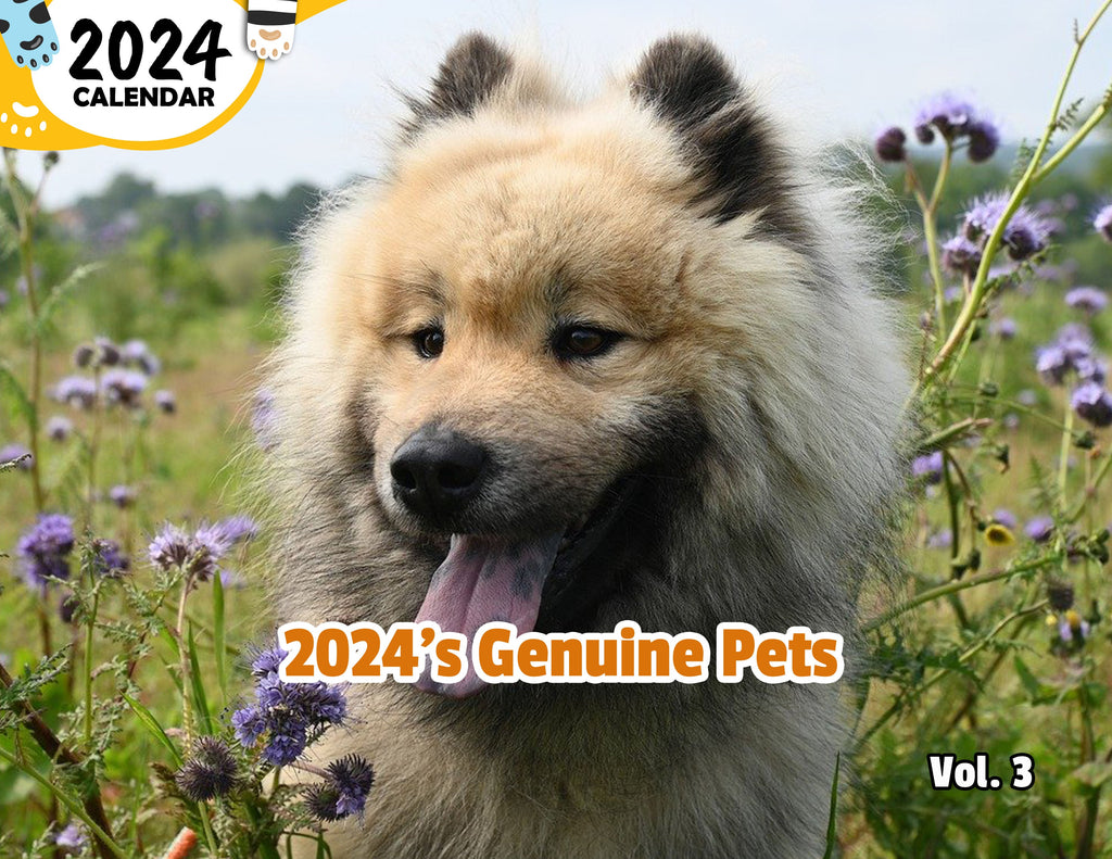 2024's Genuine Pets Volume Three: 2024 Wall Calendar (Published)