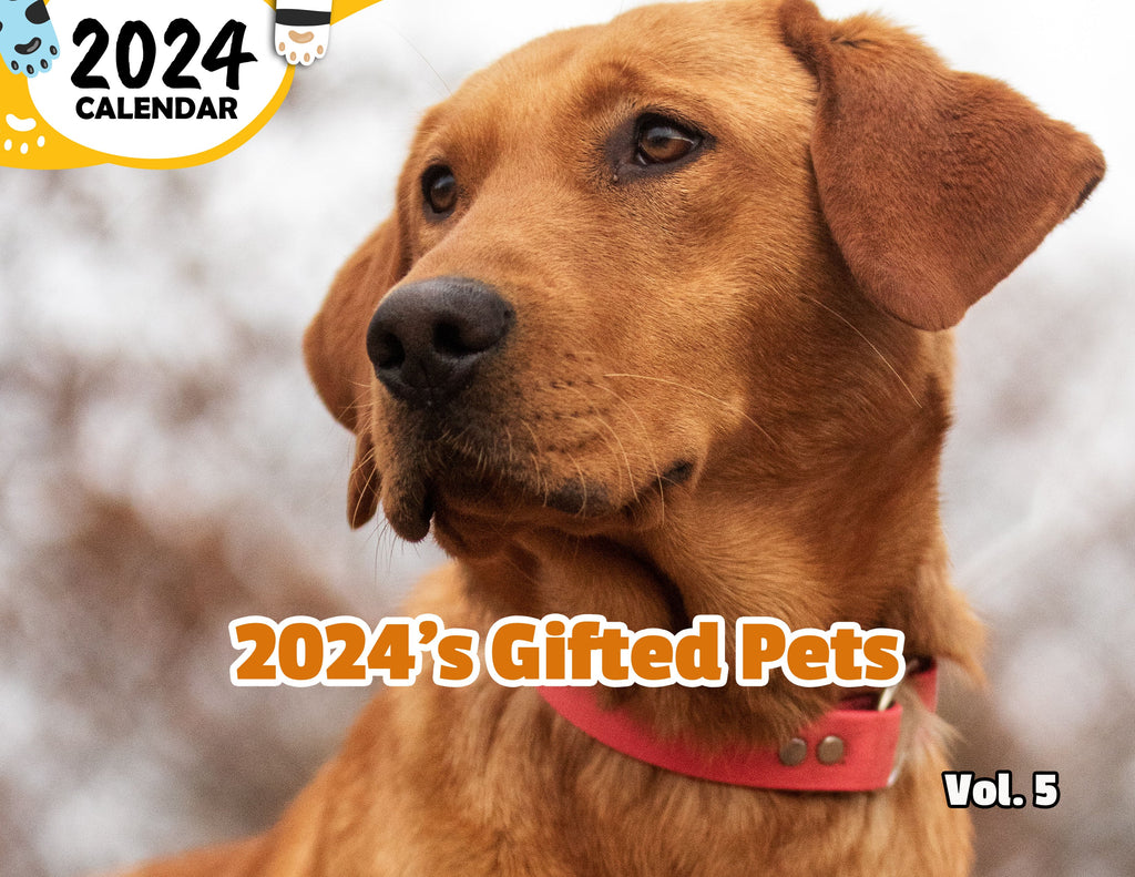 2024's Gifted Pets Volume Five: 2024 Wall Calendar (Published)