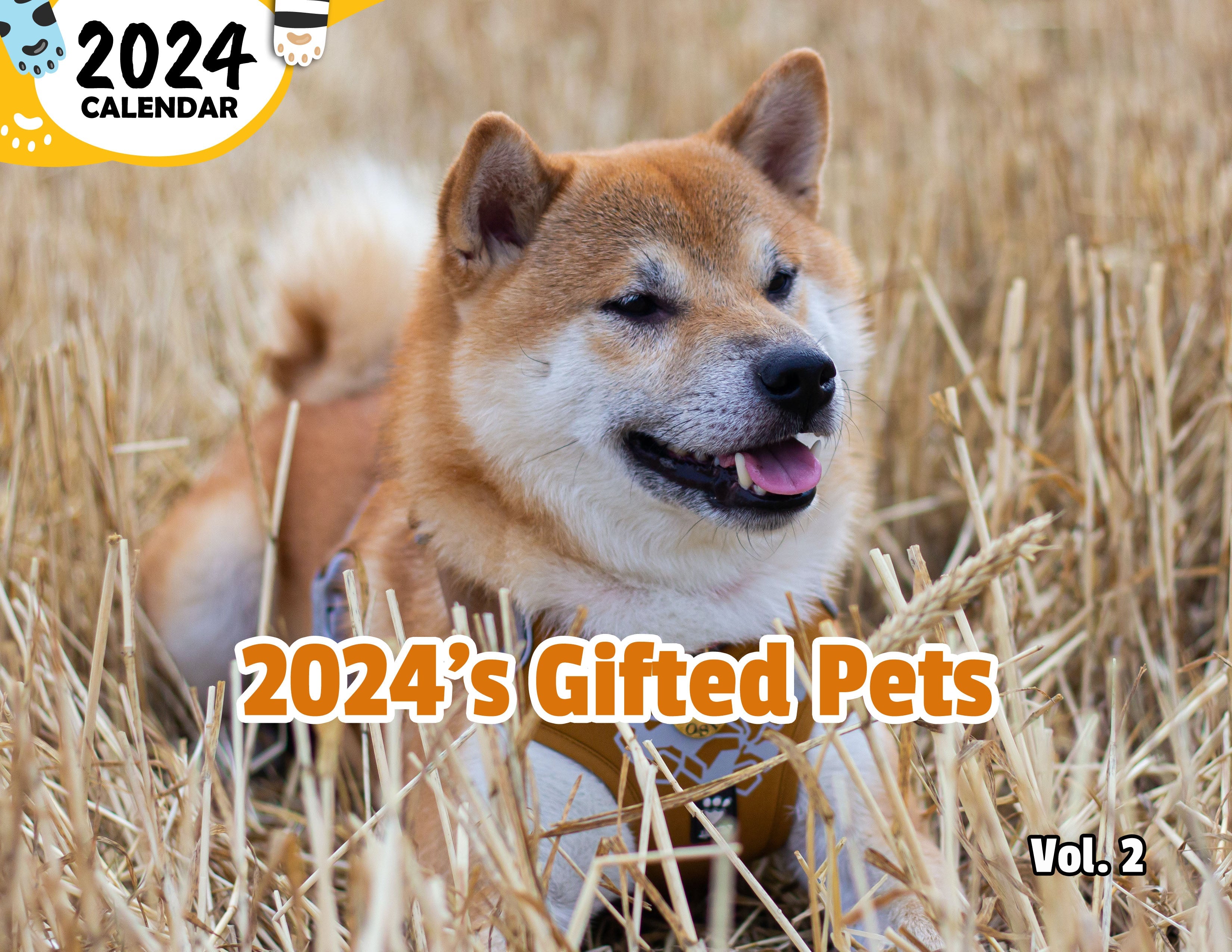 2024's Gifted Pets Volume Two: 2024 Wall Calendar (Published)