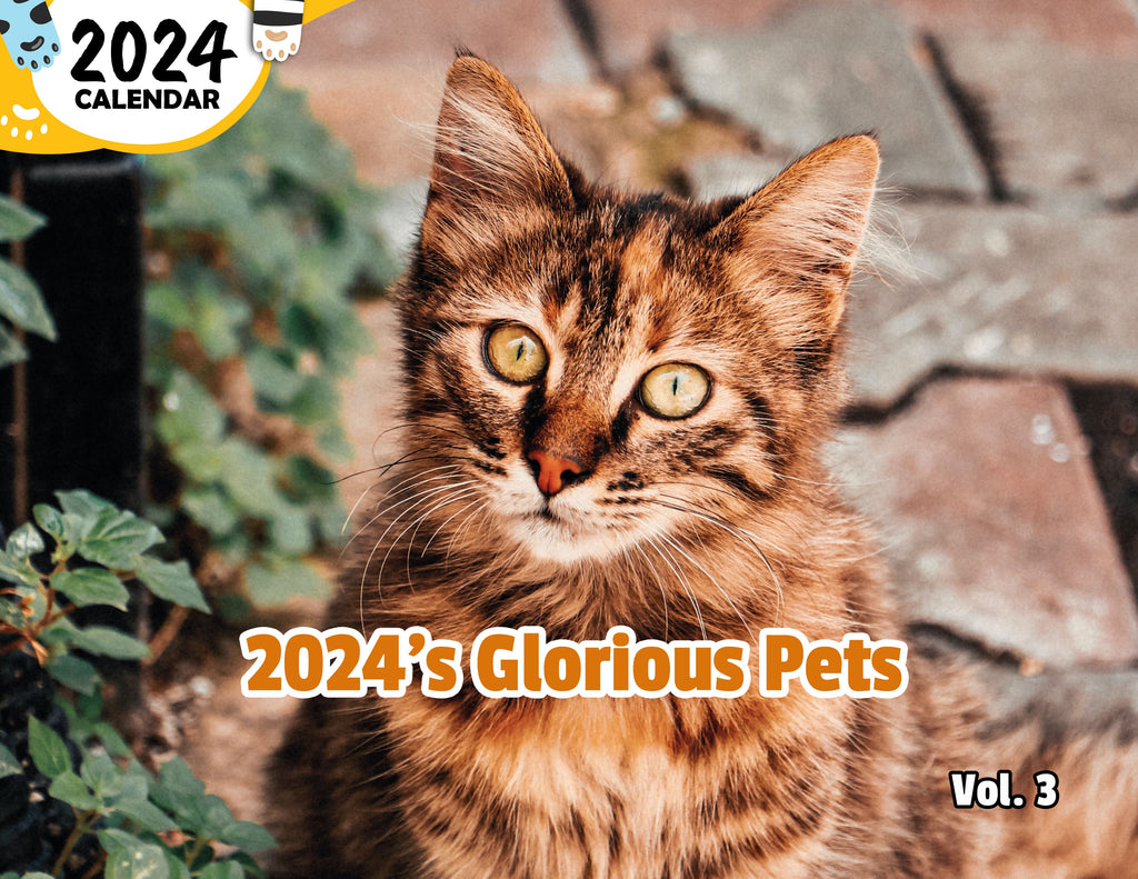 2024's Glorious Pets Volume Three: 2024 Wall Calendar (Published)