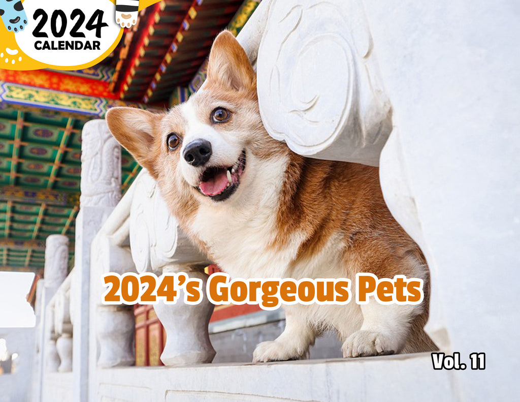 2024's Gorgeous Pets Volume Eleven: 2024 Wall Calendar (Published)