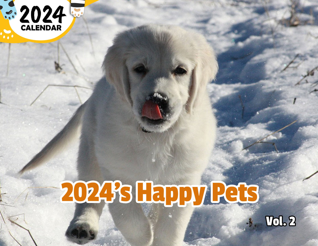 2024's Happy Pets Volume Two: 2024 Wall Calendar (Published)
