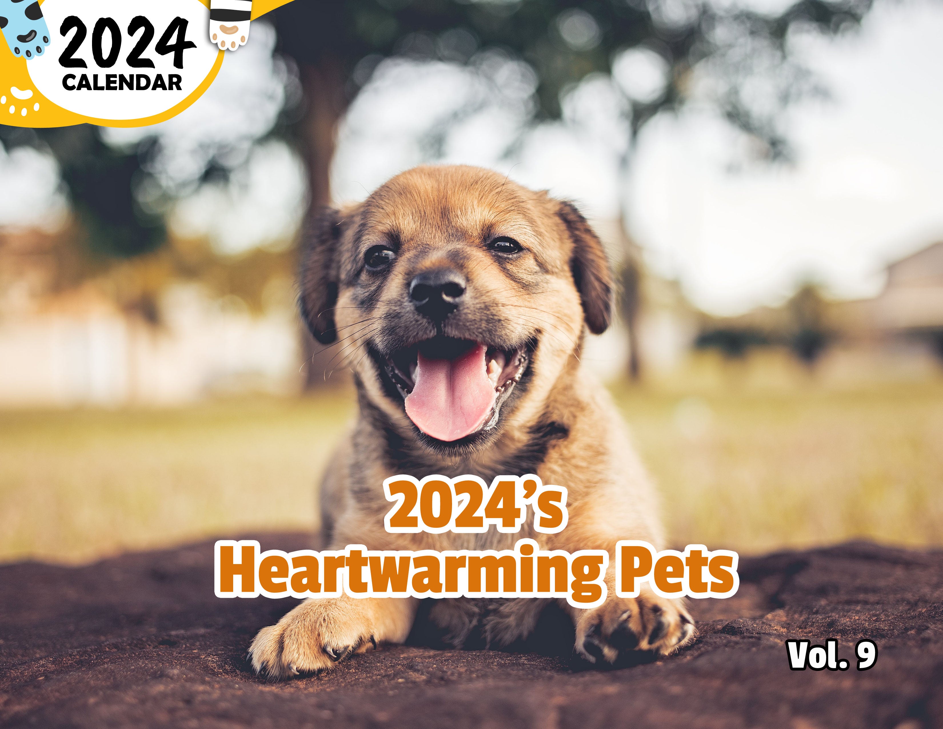 2024's Heartwarming Pets Volume Nine: 2024 Wall Calendar (Published)