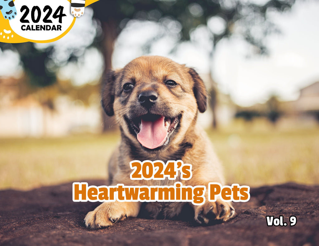 2024's Heartwarming Pets Volume Nine: 2024 Wall Calendar (Published)