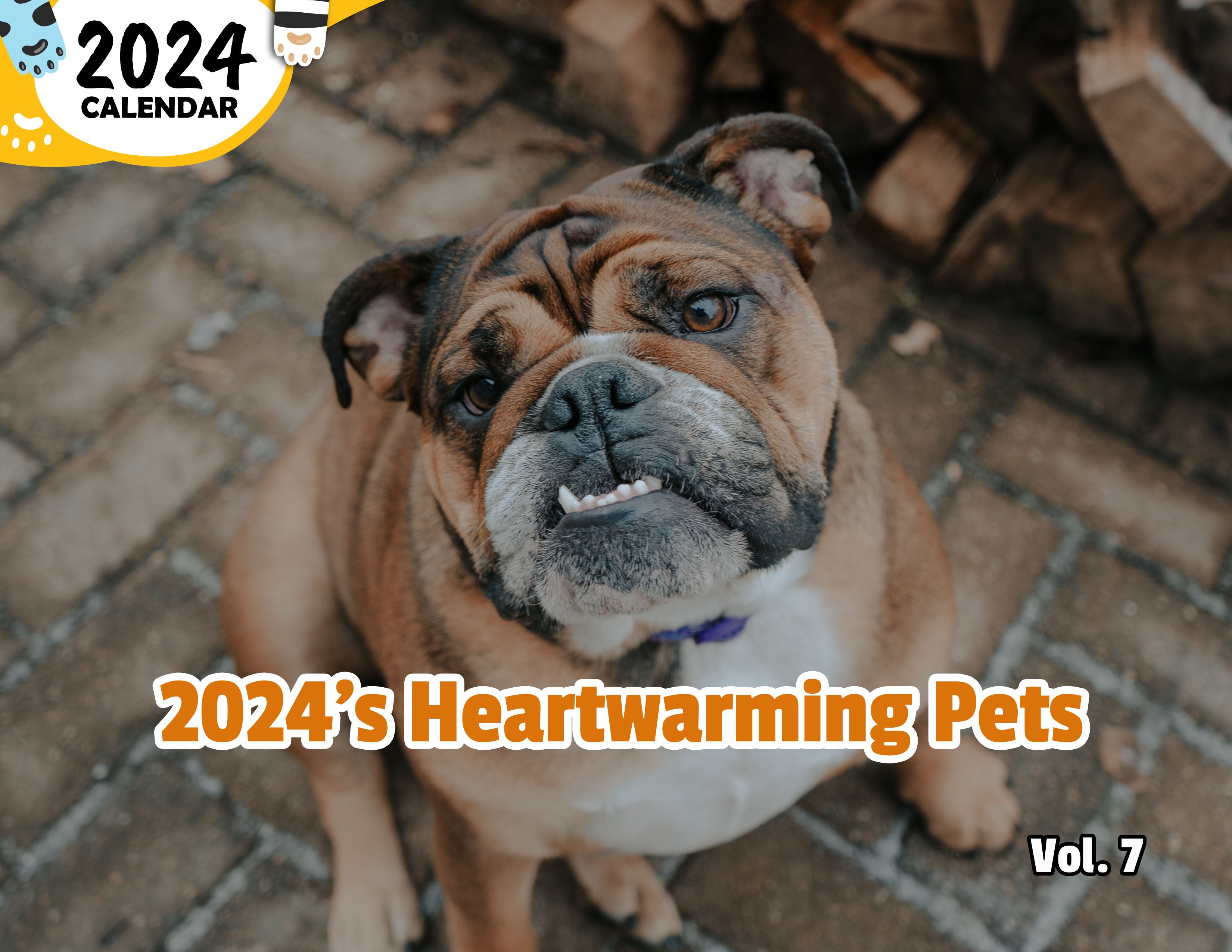 2024's Heartwarming Pets Volume Seven: 2024 Wall Calendar (Published)