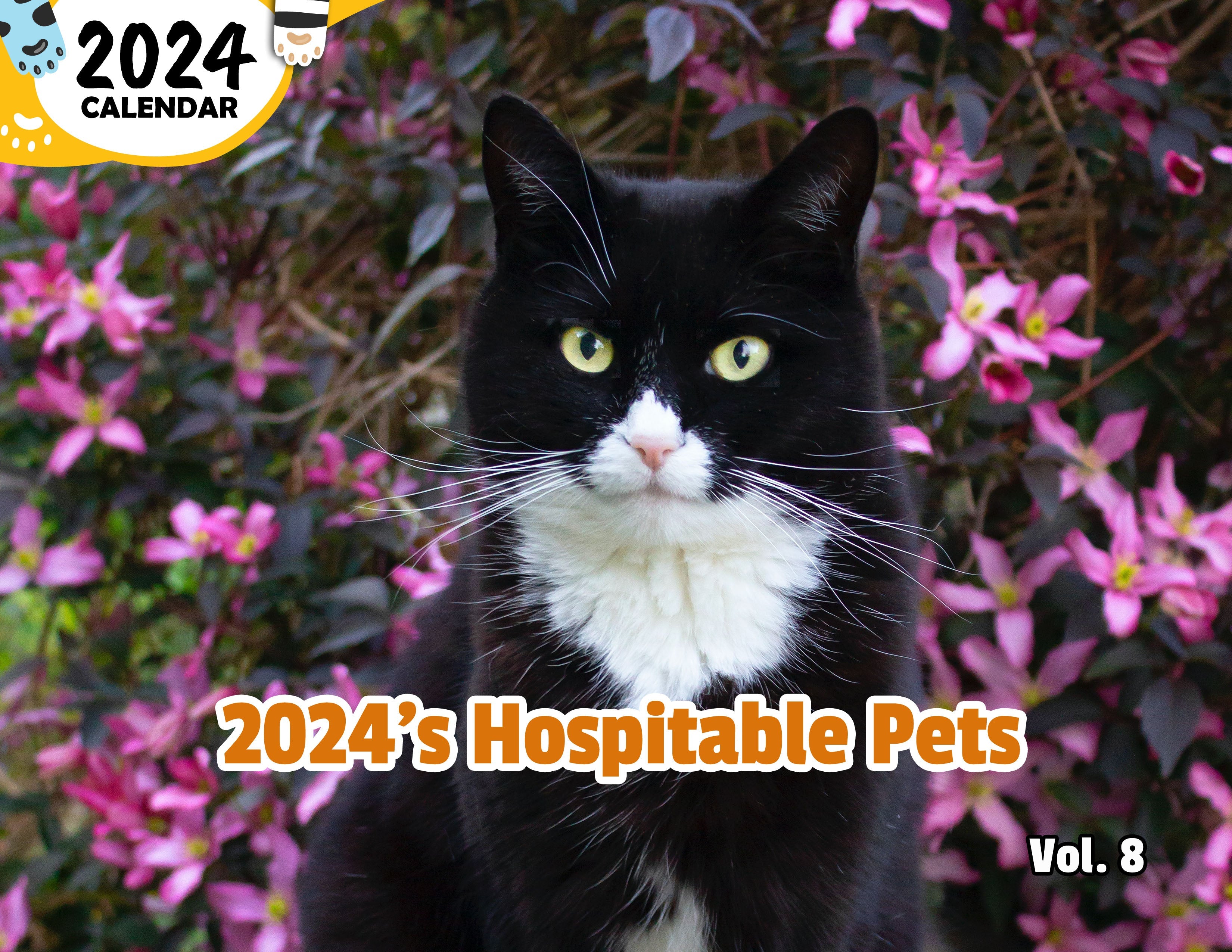 2024's Hospitable Pets Volume Eight: 2024 Wall Calendar (Published)