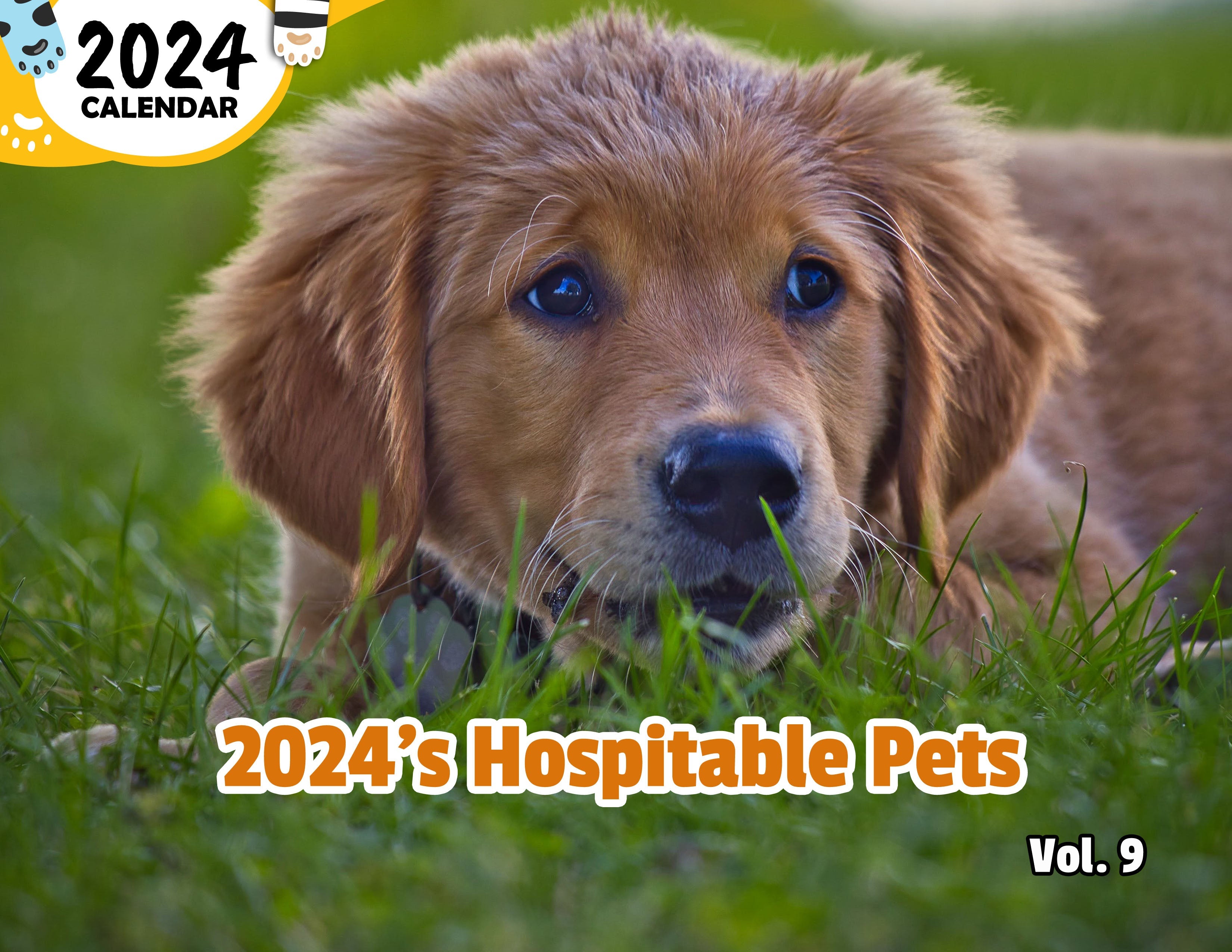 2024's Hospitable Pets Volume Nine: 2024 Wall Calendar (Published)