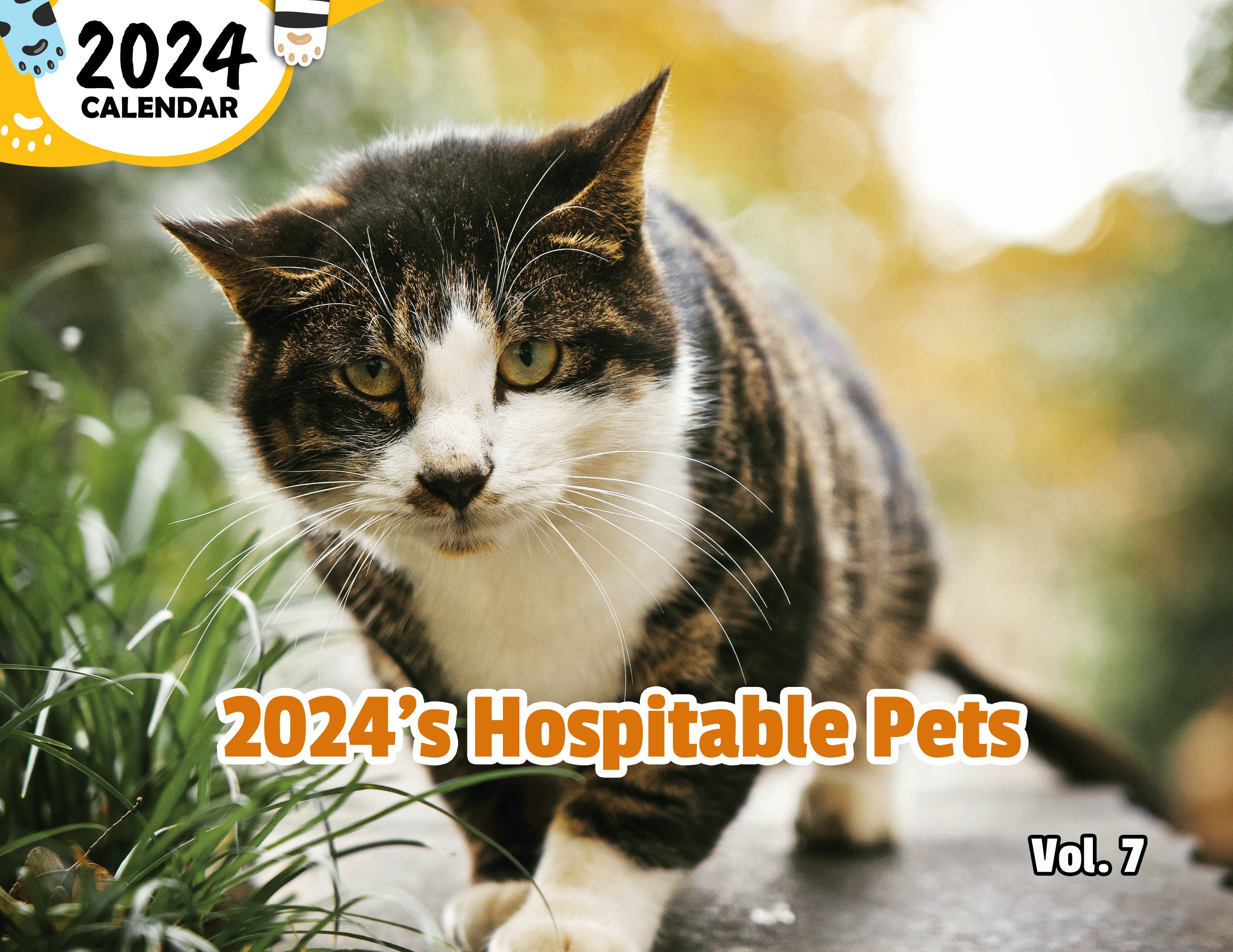 2024's Hospitable Pets Volume Seven: 2024 Wall Calendar (Published)