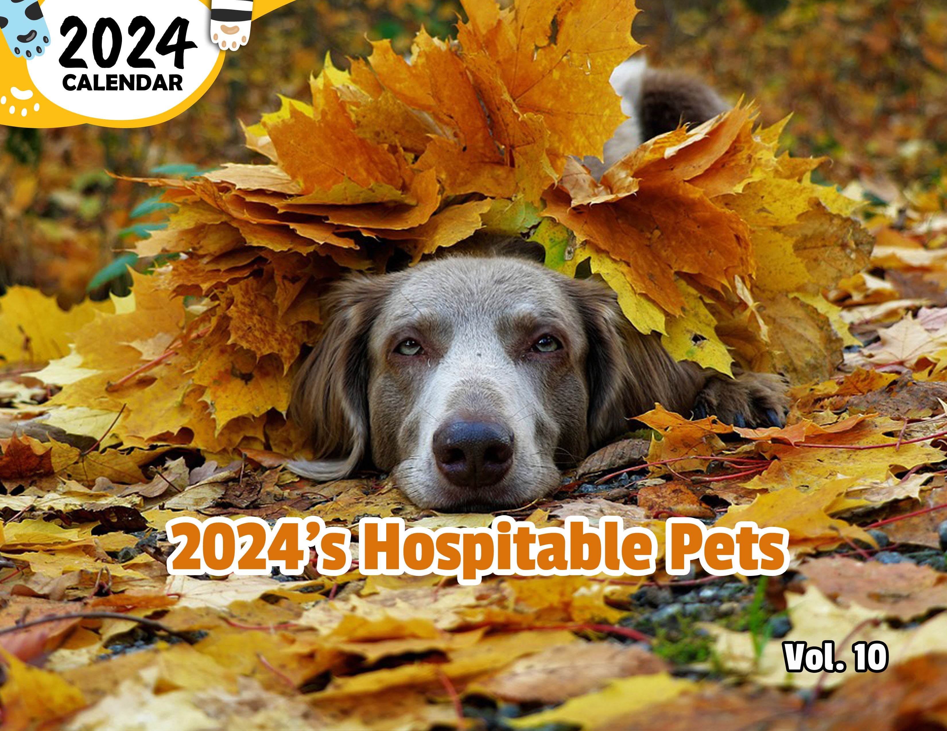 2024's Hospitable Pets Volume Ten: 2024 Wall Calendar (Published)