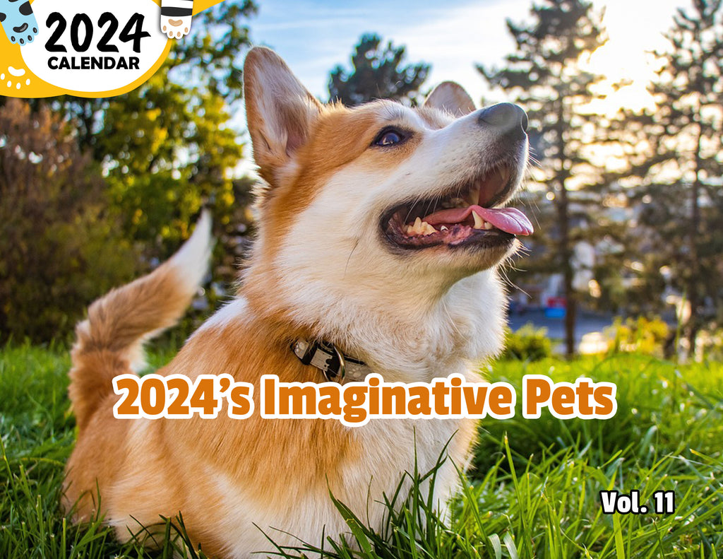 2024's Imaginative Pets Volume Eleven: 2024 Wall Calendar (Published)