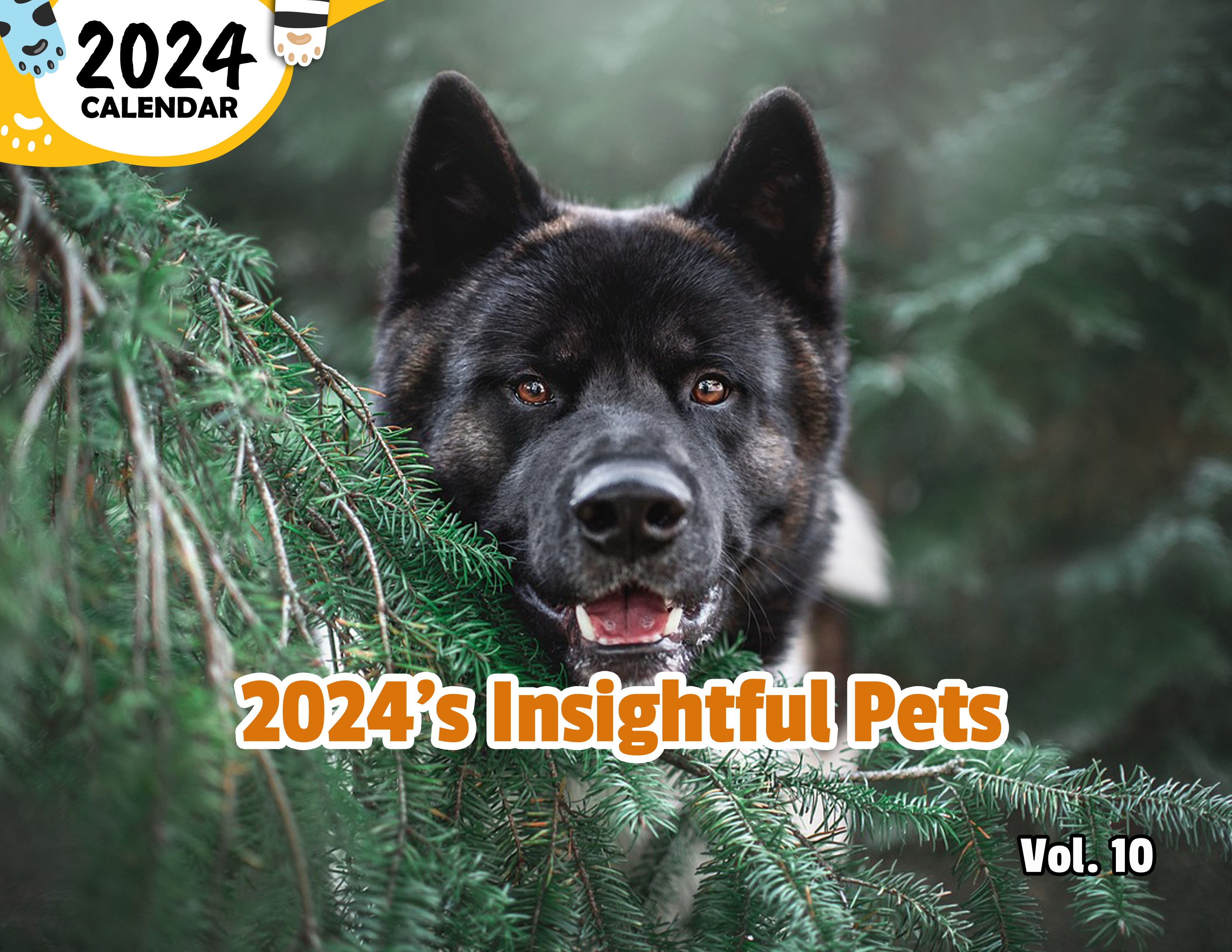 2024's Insightful Pets Volume Ten: 2024 Wall Calendar (Published)
