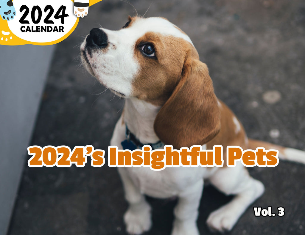 2024's Insightful Pets Volume Three: 2024 Wall Calendar (Published)