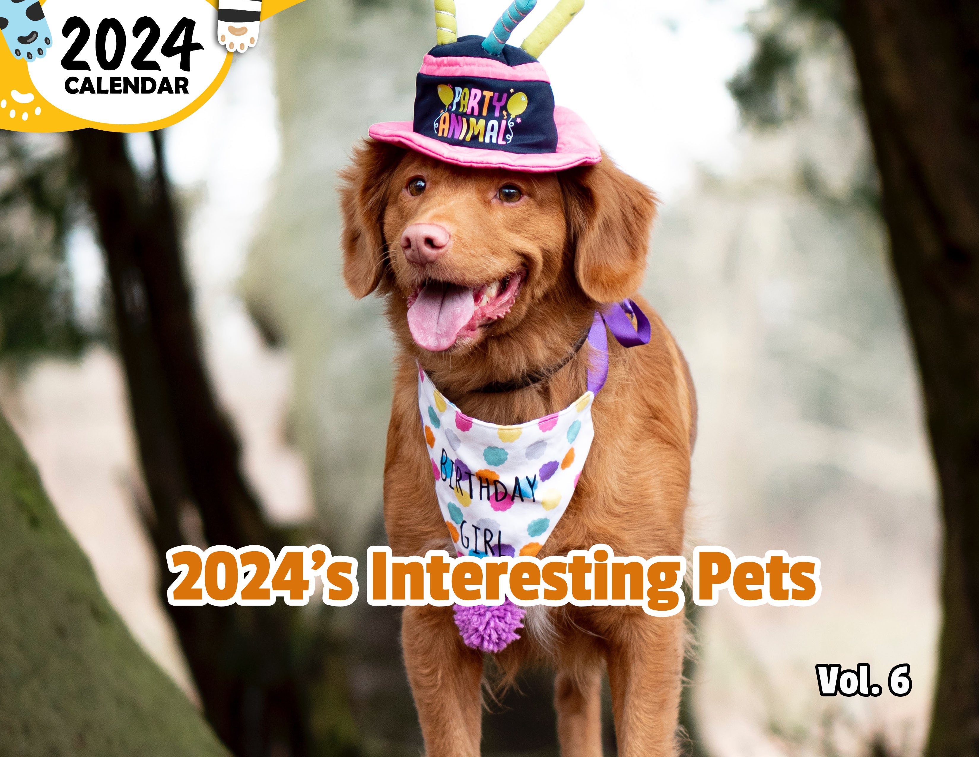 2024's Interesting Pets Volume Six: 2024 Wall Calendar (Published)