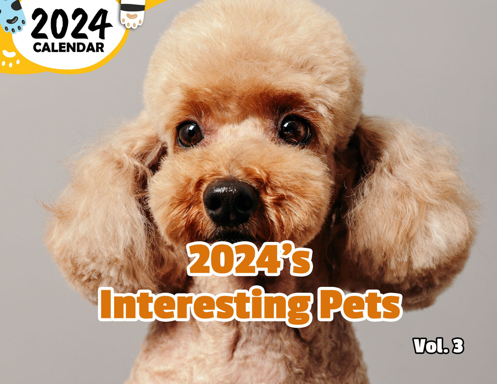 2024's Interesting Pets Volume Three: 2024 Wall Calendar (Published)