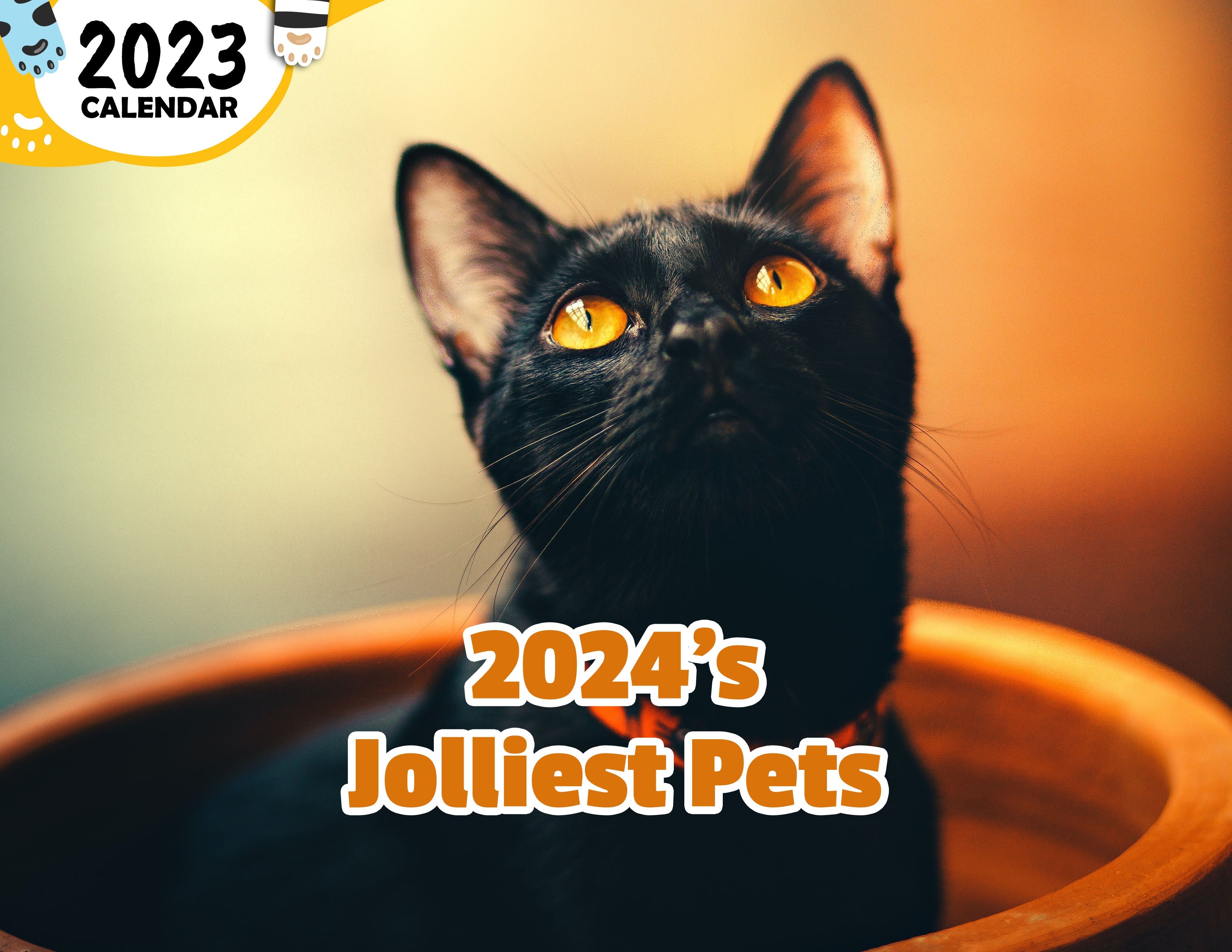 2024's Jolliest Pets: 2024 Wall Calendar (Published)