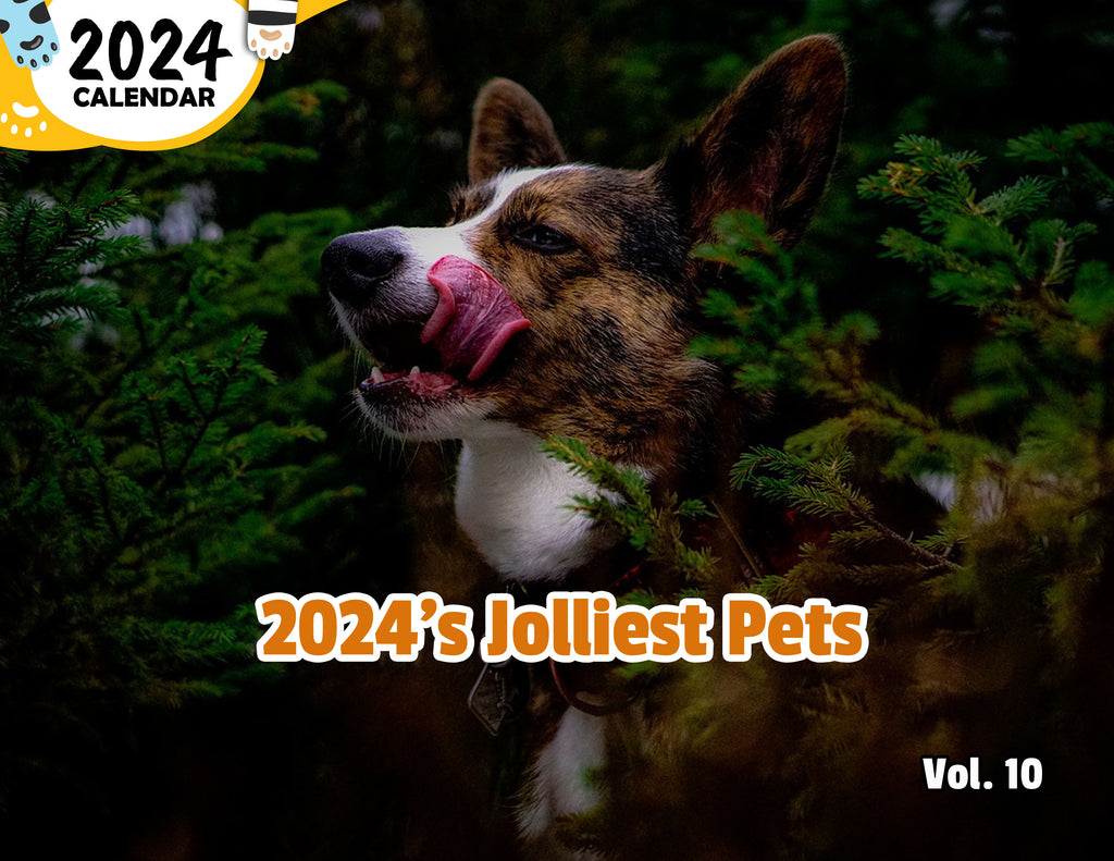2024's Jolliest Pets Volume Ten: 2024 Wall Calendar (Published)