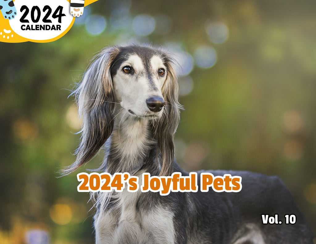 2024's Joyful Pets Volume Ten: 2024 Wall Calendar (Published)