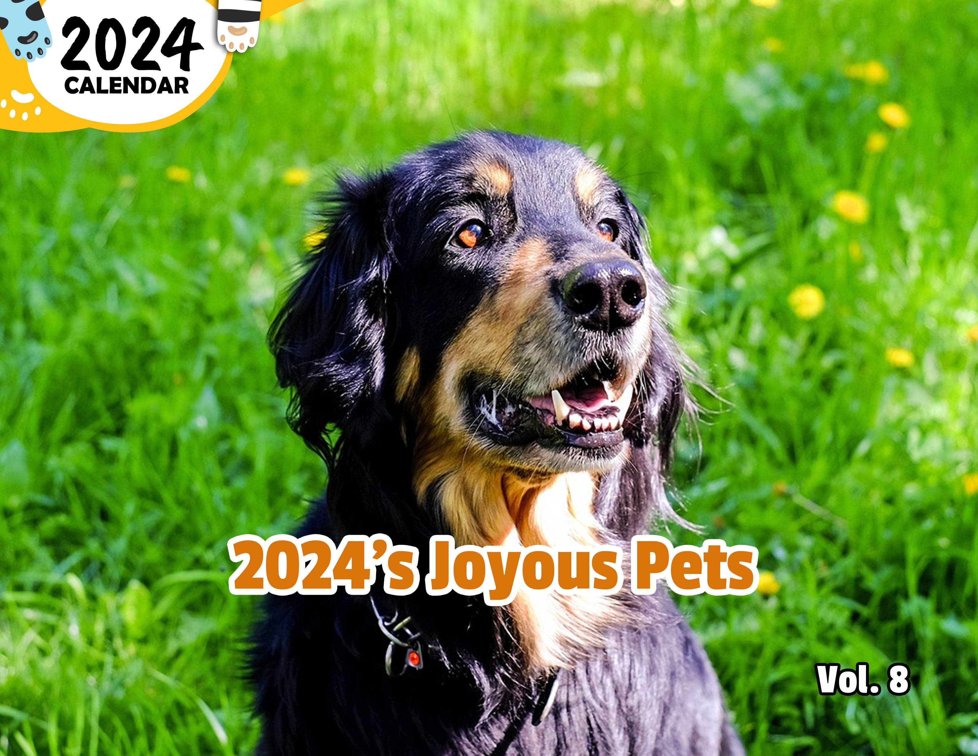 2024's Joyous Pets Volume Eight: 2024 Wall Calendar (Published)
