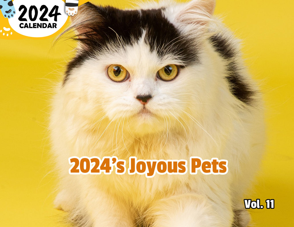 2024's Joyous Pets Volume Eleven: 2024 Wall Calendar (Published)