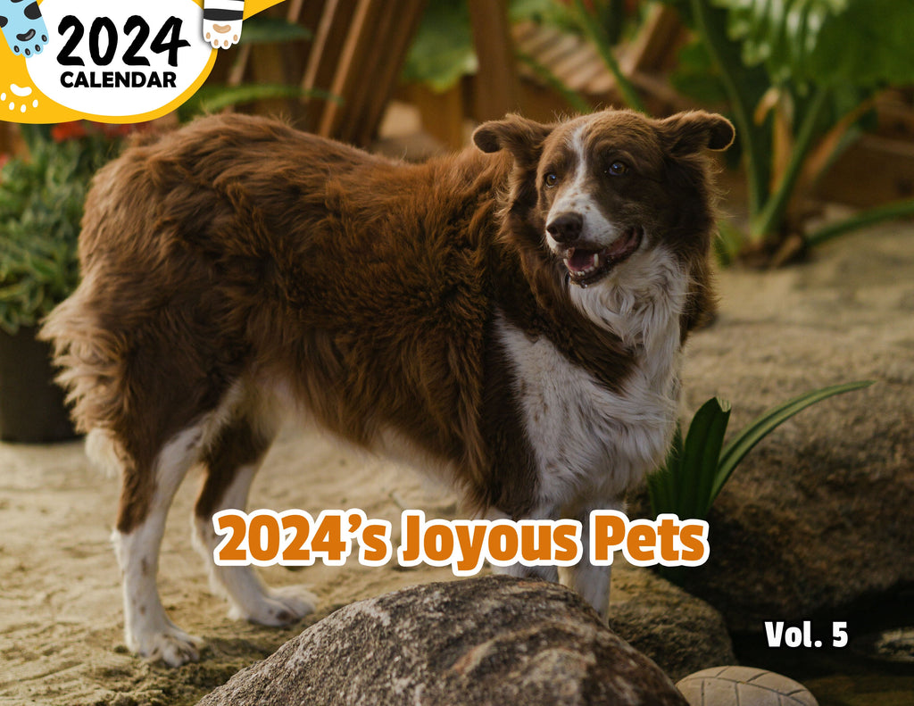 2024's Joyous Pets Volume Five: 2024 Wall Calendar (Published)