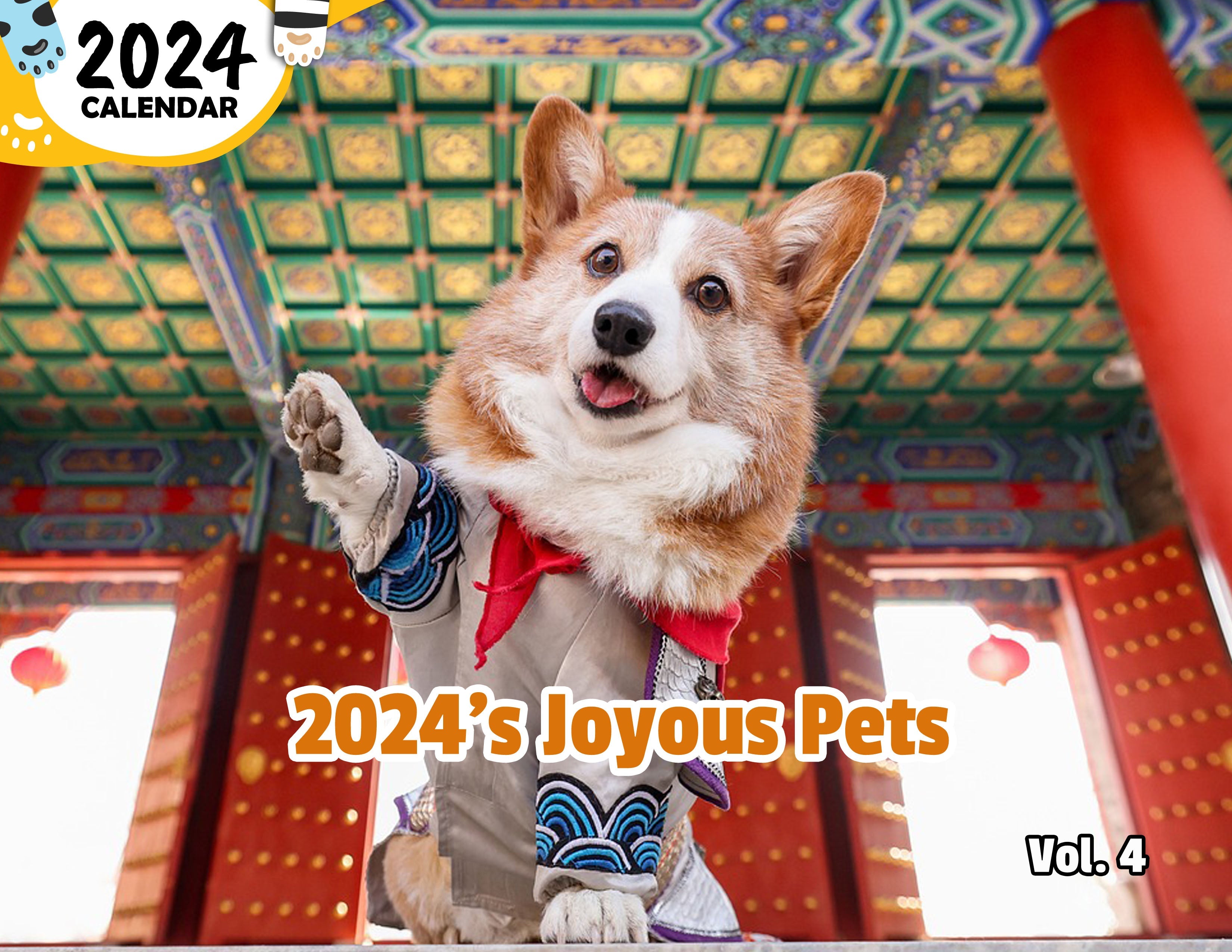 2024's Joyous Pets Volume Four: 2024 Wall Calendar (Published)