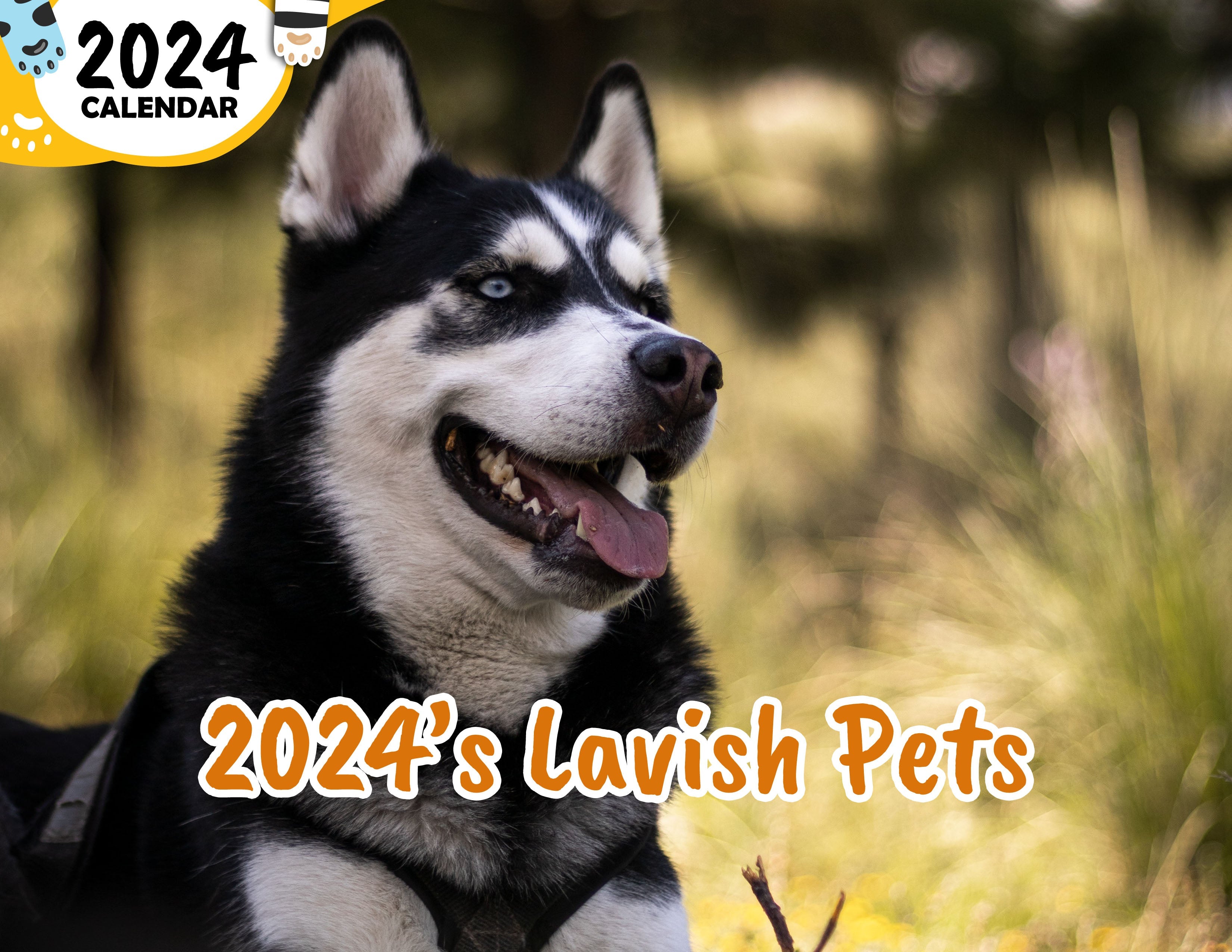 2024's Lavish Pets: 2024 Wall Calendar (Published)