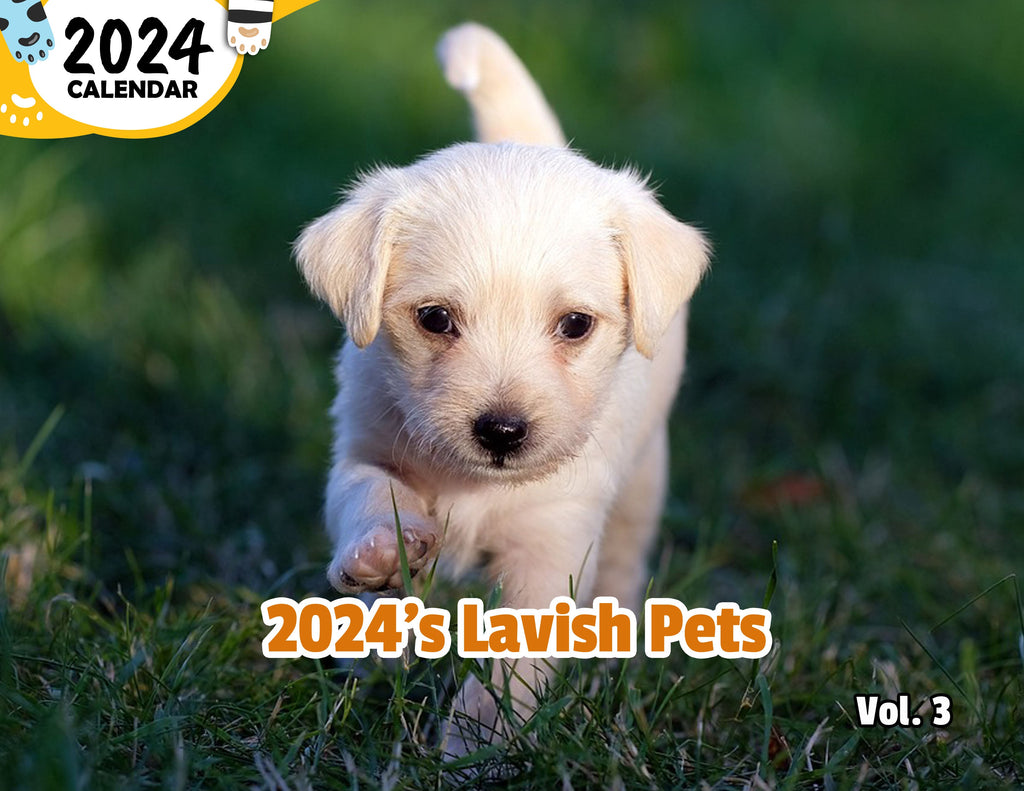 2024's Lavish Pets Volume Three: 2024 Wall Calendar (Published)