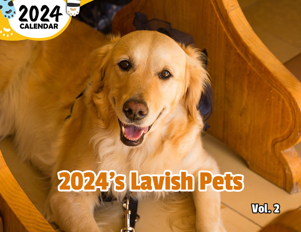 2024's Lavish Pets Volume Two: 2024 Wall Calendar (Published)