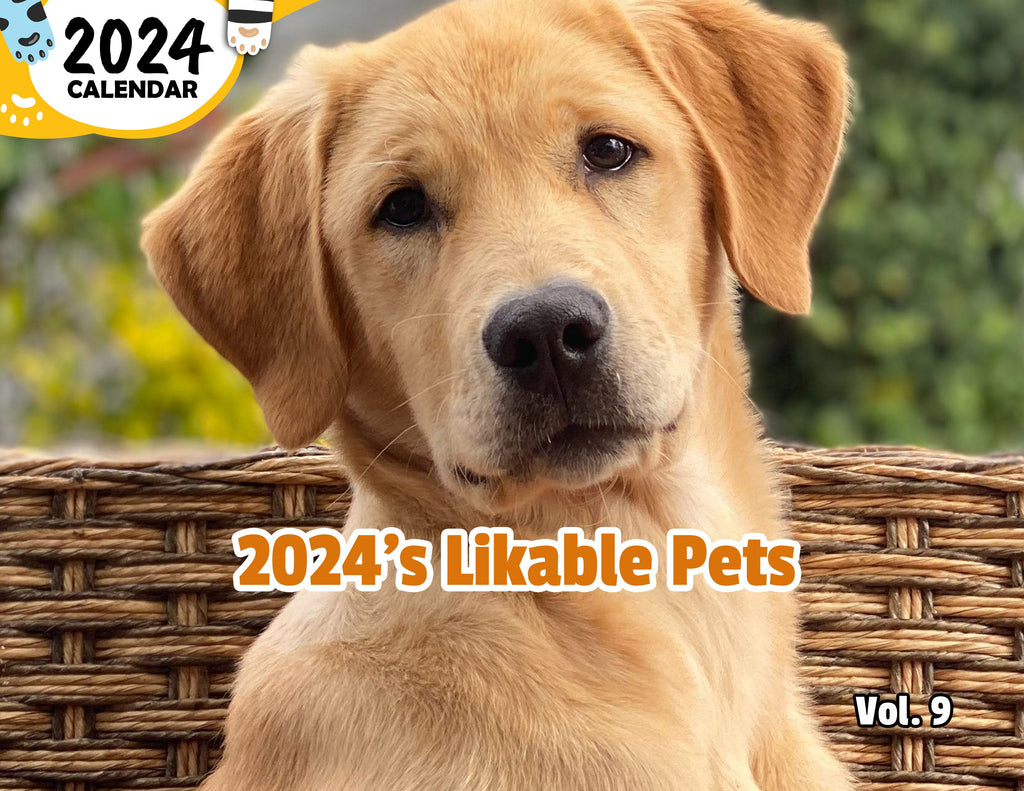 2024's Likable Pets Volume Nine: 2024 Wall Calendar (Published)