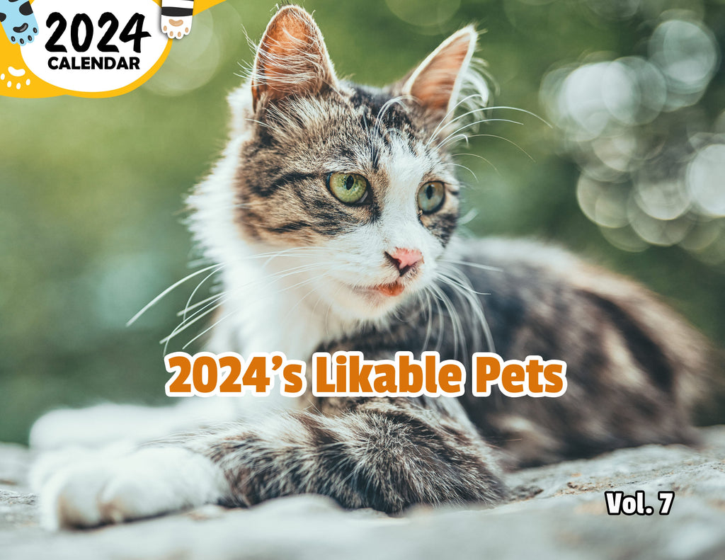 2024's Likable Pets Volume Seven: 2024 Wall Calendar (Published)