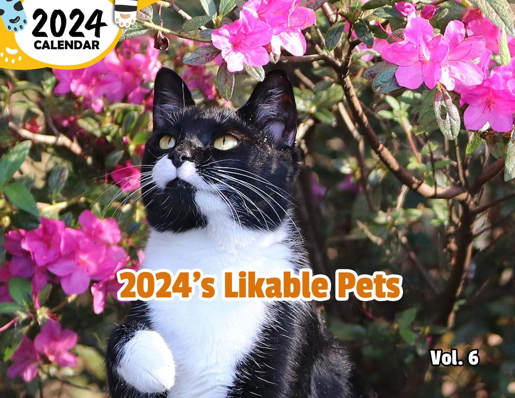 2024's Likable Pets Volume Six: 2024 Wall Calendar (Published)