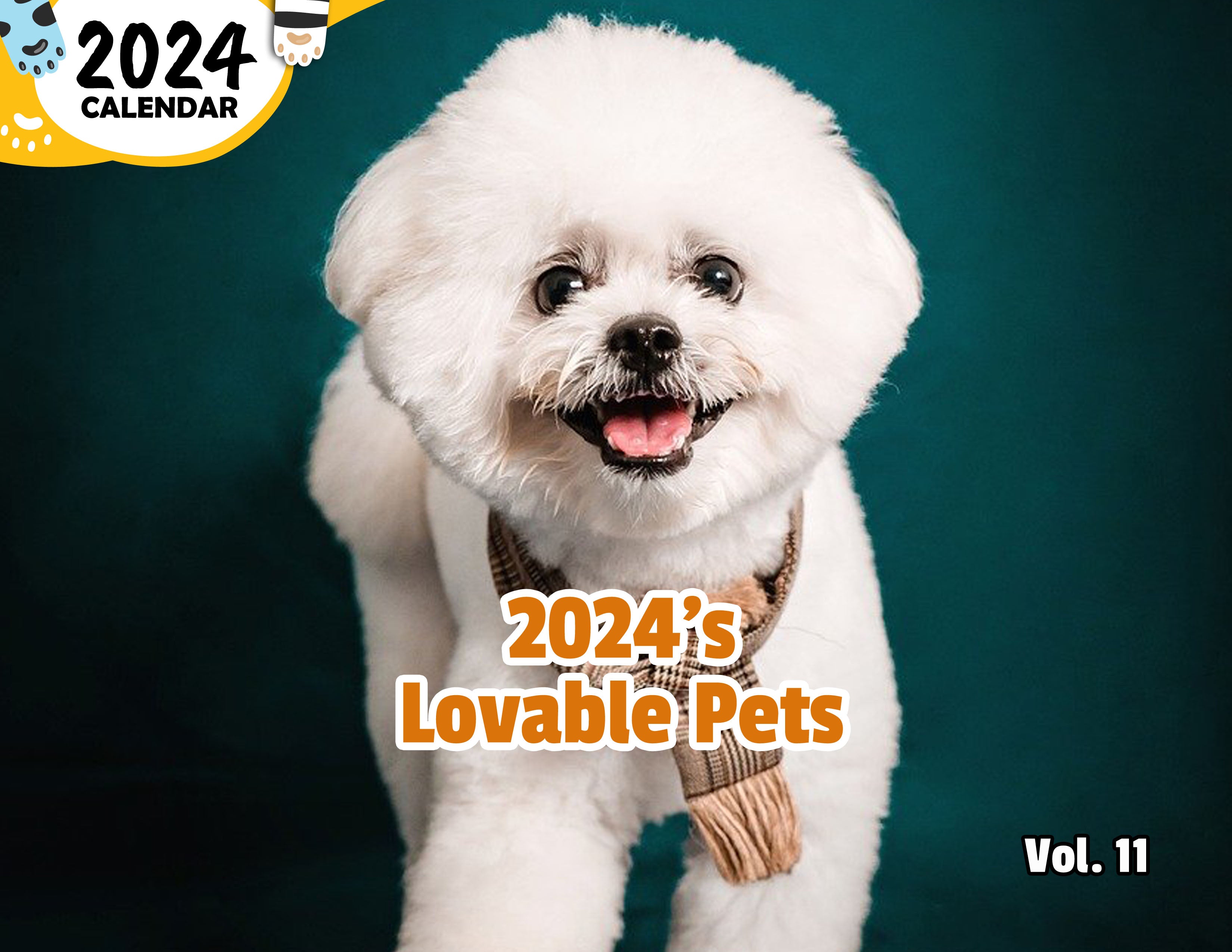 2024's Lovable Pets Volume Eleven: 2024 Wall Calendar (Published)