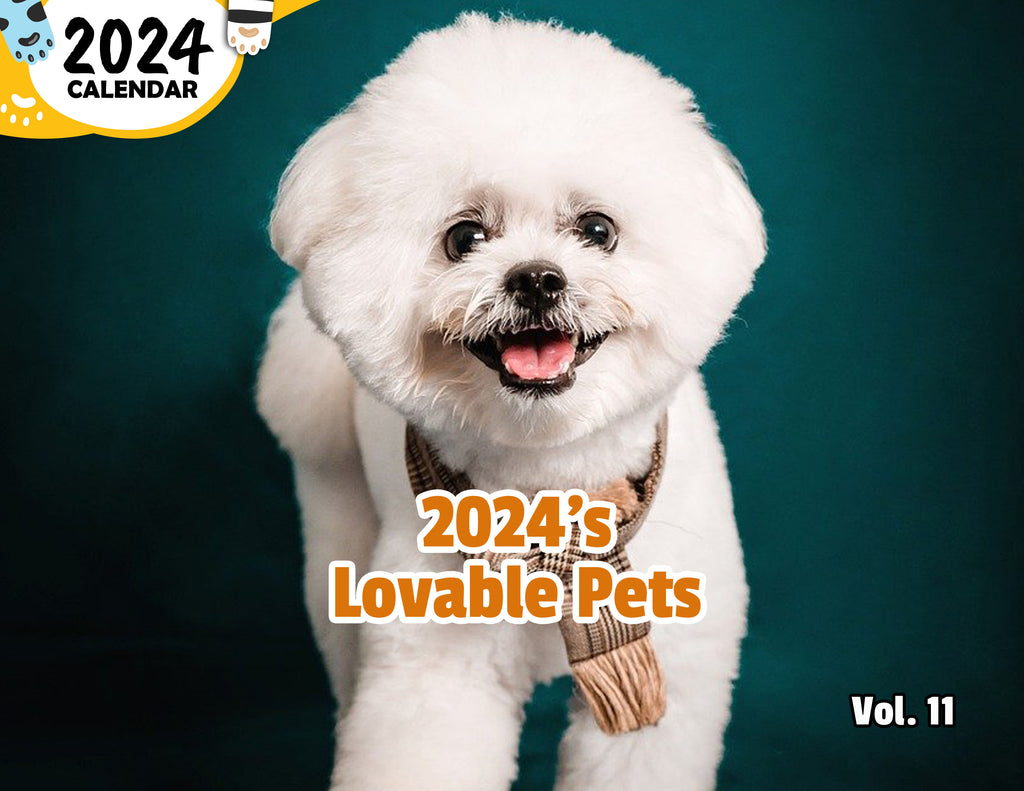 2024's Lovable Pets Volume Eleven: 2024 Wall Calendar (Published)