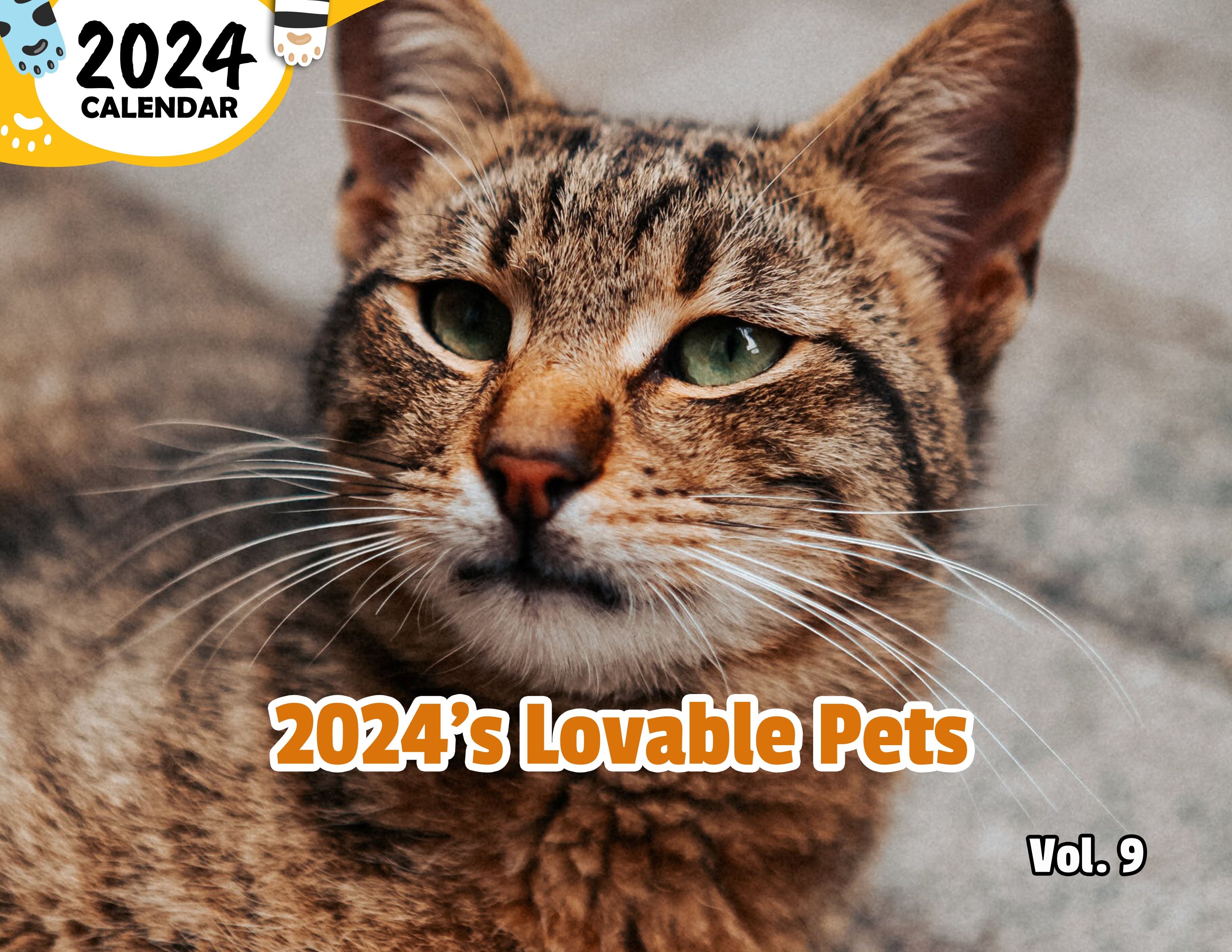 2024's Lovable Pets Volume Nine: 2024 Wall Calendar (Published)