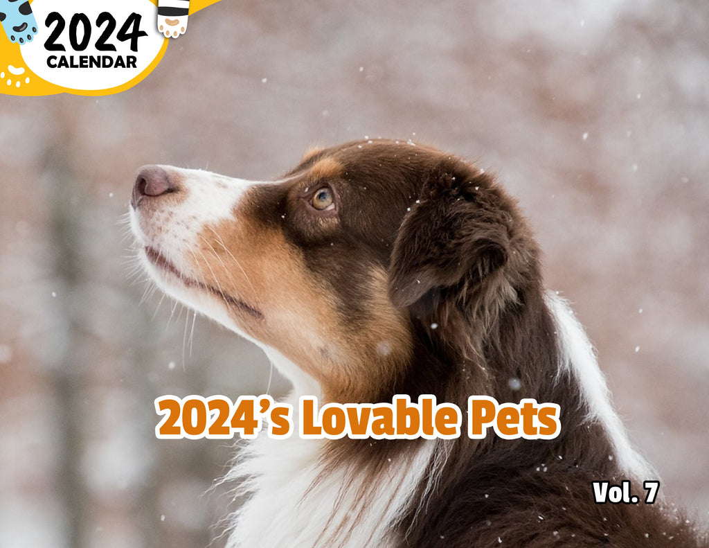 2024's Lovable Pets Volume Seven: 2024 Wall Calendar (Published)