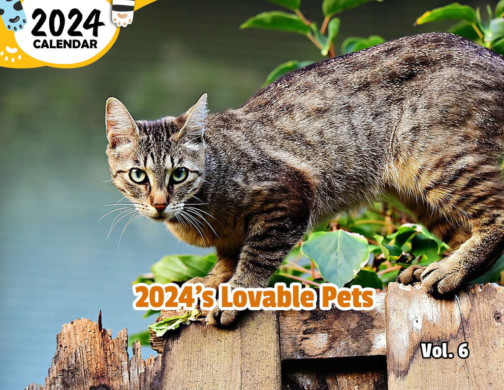 2024's Lovable Pets Volume Six: 2024 Wall Calendar (Published)