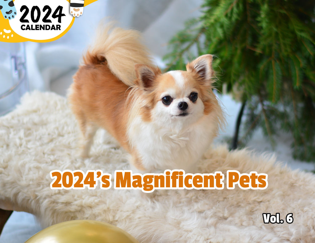 2024's Magnificent Pets Volume Six: 2024 Wall Calendar (Published)