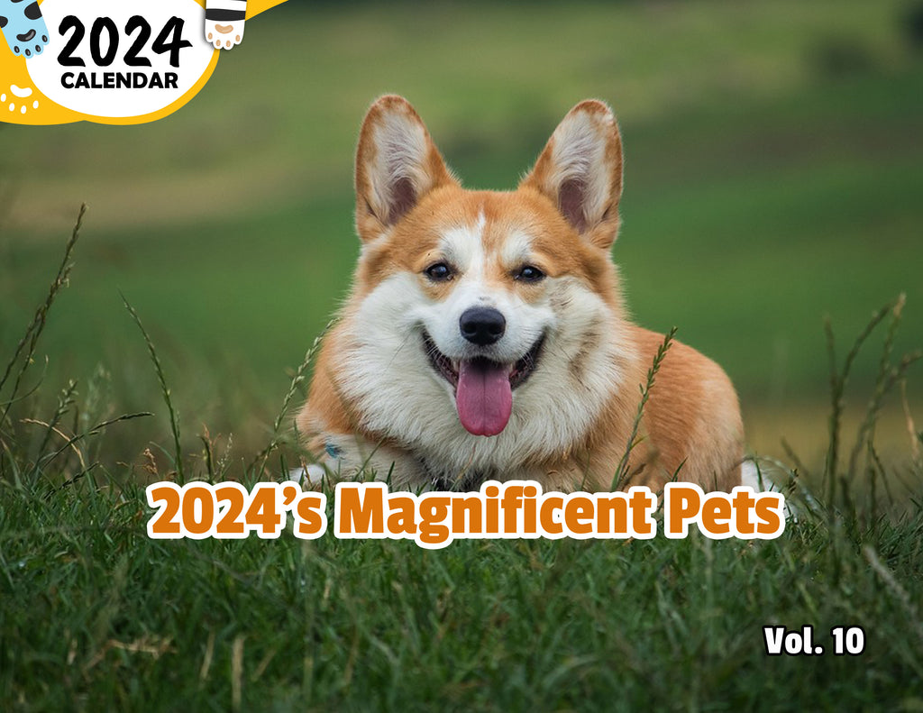2024's Magnificent Pets Volume Ten: 2024 Wall Calendar (Published)