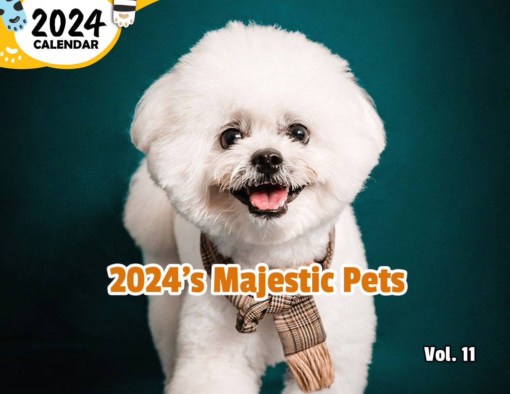 2024's Majestic Pets Volume Eleven: 2024 Wall Calendar (Published)